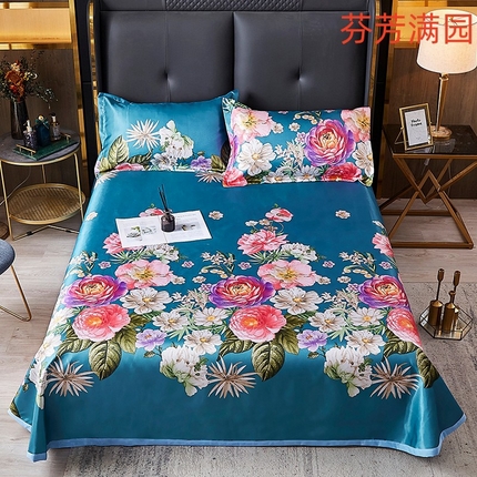 91家纺网 家纺一手货源 找家纺 （总）席佬大 2025新款水洗冰丝凉席床单款