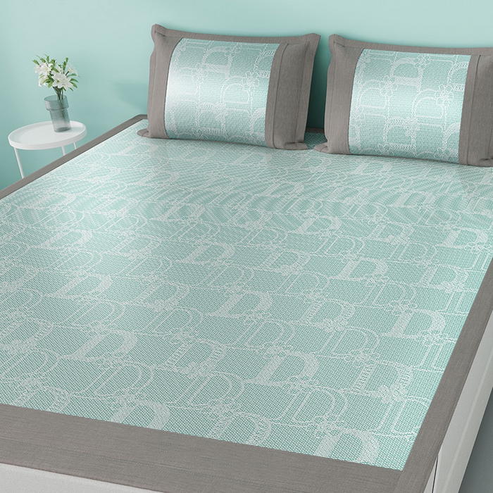 91家纺网 家纺一手货源 找家纺 伊被源 2024新款抗菌水洗绣花冰丝席--迪斯尼 迪斯尼-冰清绿