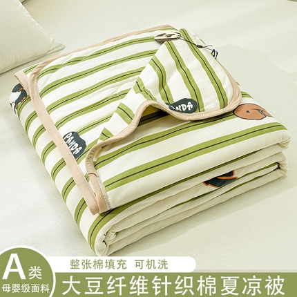 91家纺网 家纺一手货源 找家纺 （总）葡萄家 2025新款A类母婴级大豆纤维牛奶丝针织棉夏凉被（提供买家秀）