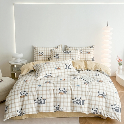 91家纺网 家纺一手货源 找家纺 （总）凌云家纺 2025新款A类13372全棉床单款四件套学生宿舍三件套