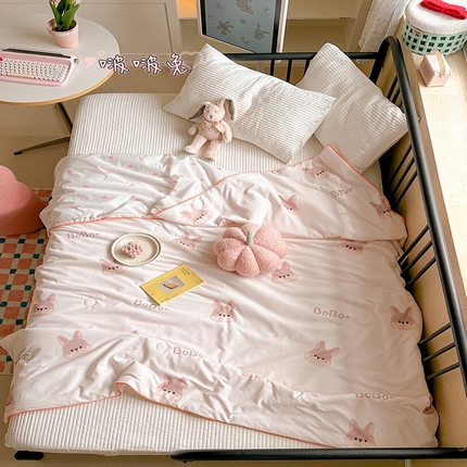 91家纺网 家纺一手货源 找家纺 （总）顾里家纺 2024新款ins韩系华夫格夏凉被夏被空调被