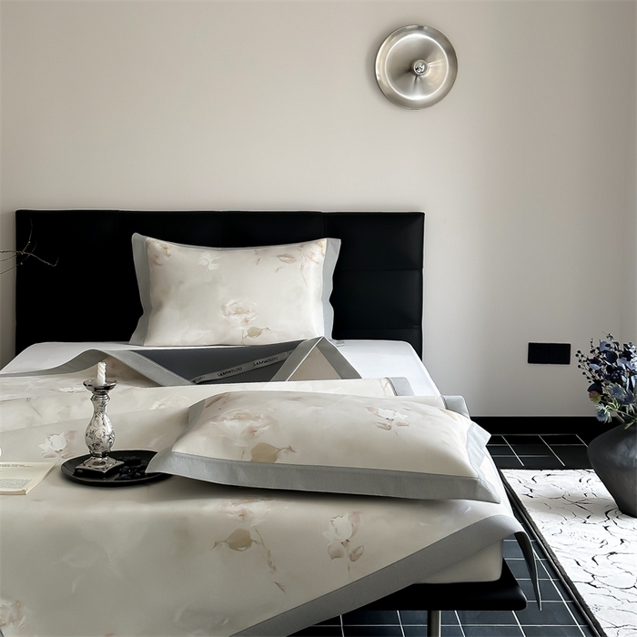 91家纺网 家纺一手货源 找家纺 三味舒屋 2026新款凉感抗菌防螨印花冰丝养生席手绘系列【花卉】床席款 南烟