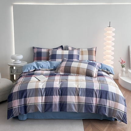 91家纺网 家纺一手货源 找家纺 （总）凌云家纺 2025新款A类13372全棉床单款四件套学生宿舍三件套