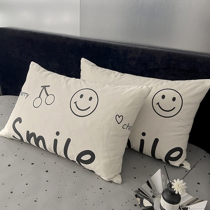 91家纺网 家纺一手货源 找家纺 （总）DoDo 兜兜 2024新款全棉纯棉简约条格单枕套可定制定做