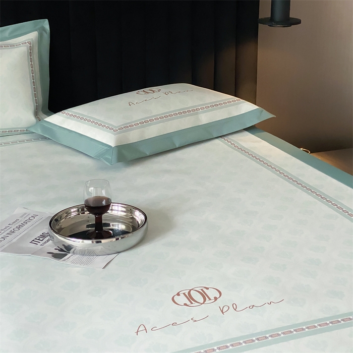 91家纺网 家纺一手货源 找家纺 三味舒屋 2025新款凉感抗菌防螨印花冰丝养生席手绘系列床席款【简欧】  安娜绿