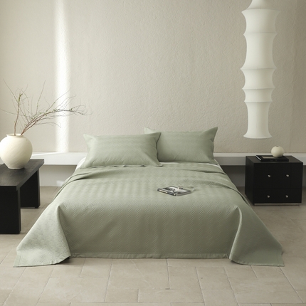 91家纺网 家纺一手货源 找家纺 （总）薏思家纺 2025新款60兰精天丝夹棉床盖三件套系列（外贸原单）