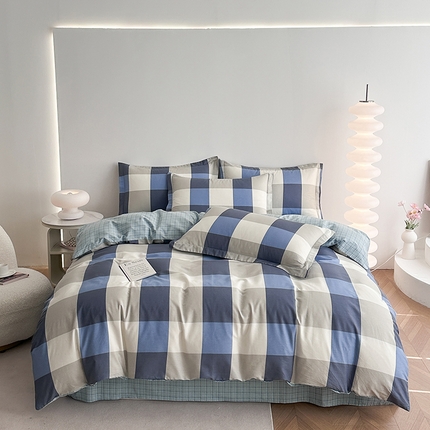 91家纺网 家纺一手货源 找家纺 （总）凌云家纺 2025新款A类13372全棉床单款四件套学生宿舍三件套