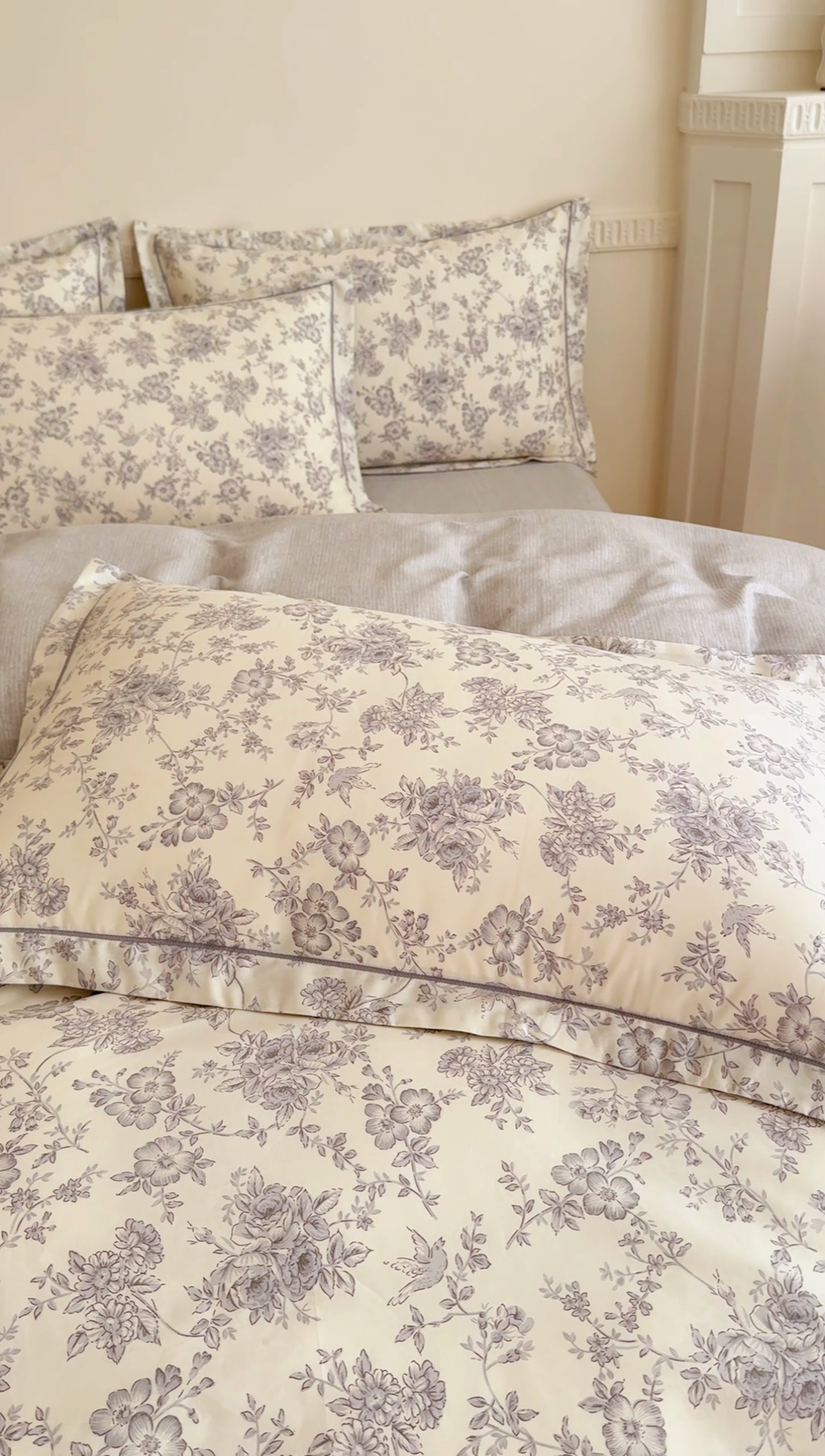 91家纺网 家纺一手货源 找家纺 丽卡家纺  家居馆 2024新款全棉四件套纯棉四件套碎花四件套 洛璃