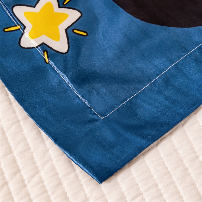 91家纺网 家纺一手货源 找家纺 梦舒羽2025新款可水洗冰丝双人枕套凉爽枕头套枕芯套 招财小猫