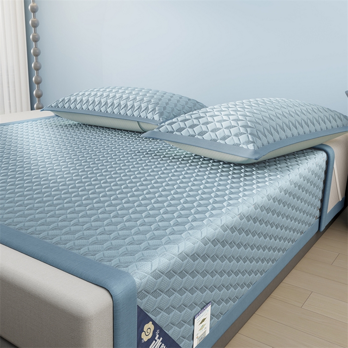 91家纺网 家纺一手货源 找家纺 伊被源 2024新款冰豆豆凉感PE软凉席--映象 映象-兰