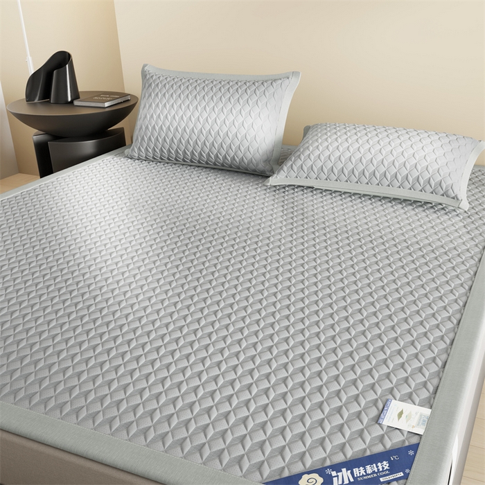 91家纺网 家纺一手货源 找家纺 伊被源 2024新款冰豆豆凉感PE软凉席--映象 映象-灰