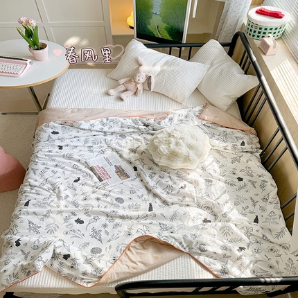 91家纺网 家纺一手货源 找家纺 （总）顾里家纺 2024新款ins韩系华夫格夏凉被夏被空调被