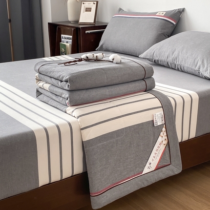 91家纺网 家纺一手货源 找家纺 （总）21度C 2024新款全棉夏被四件套