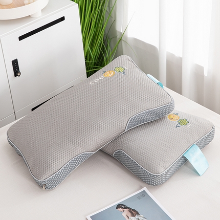 91家纺网 家纺一手货源 找家纺 （总）织布人 2024新款夏季立体亲肤凉感豆豆枕COCO橙茉莉花枕荞麦枕