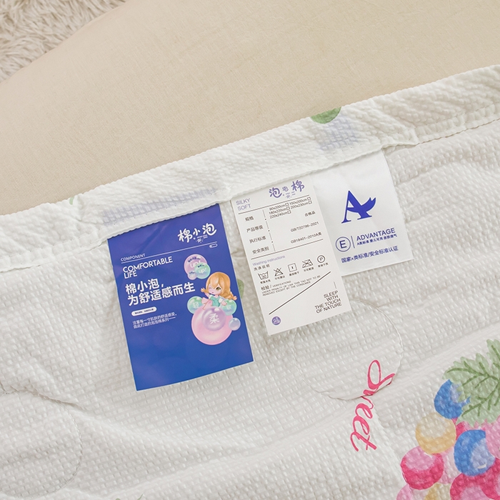 91家纺网 家纺一手货源 找家纺 梓依 2024新款泡泡纱夏被 恐龙乐园