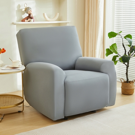 91家纺网 家纺一手货源 找家纺 飞翔家纺 2024新款纯色牛奶色芝华士沙发套 烟灰色