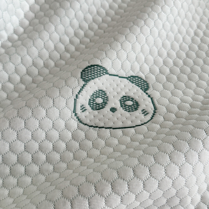 91家纺网 家纺一手货源 找家纺 2024 新款A类立体提花冰豆豆凉感抗菌凉席床笠款 熊猫绿
