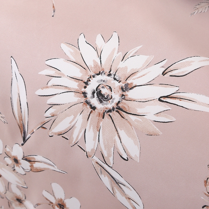 91家纺网 家纺一手货源 找家纺 富之航家纺 2024新款拼角宽边水洗天丝夏被四件套 花悦吟粉