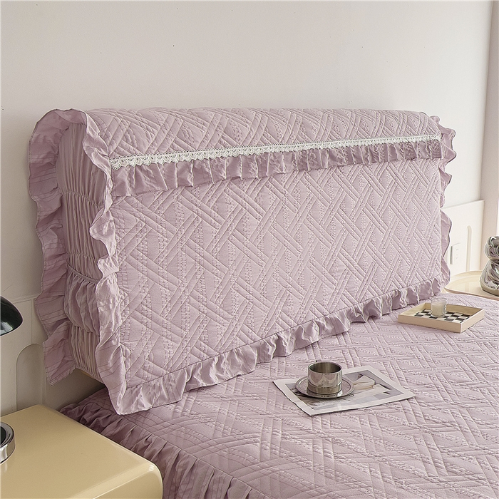 91家纺网 家纺一手货源 找家纺 （总）2024新款亲肤水洗泡泡棉夹棉绗缝床裙款单品及套件