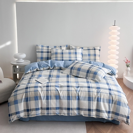 91家纺网 家纺一手货源 找家纺 （总）凌云家纺 2025新款A类13372全棉床单款四件套学生宿舍三件套