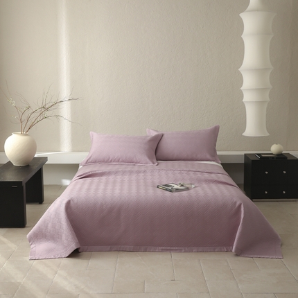 91家纺网 家纺一手货源 找家纺 薏思家纺 60兰精天丝夹棉床盖三件套系列（外贸原单） 丁香紫