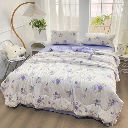 91家纺网 家纺一手货源 找家纺 ME/ERA HOME寐时代 2024新款泡泡棉印花夏被四件套 甜梦