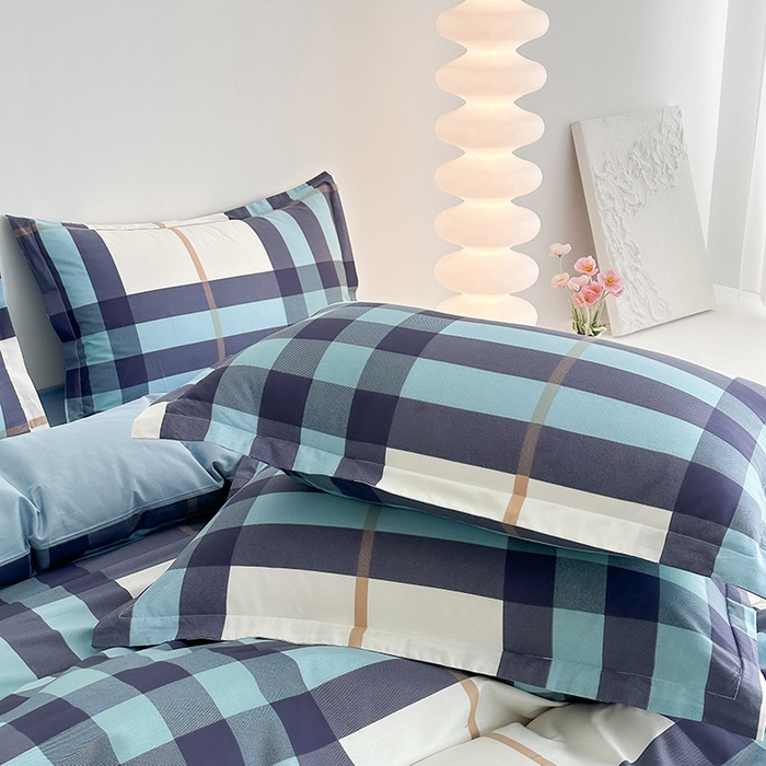 91家纺网 家纺一手货源 找家纺 凌云家纺 2025新款A类13372全棉床单款四件套学生宿舍三件套 格调生活