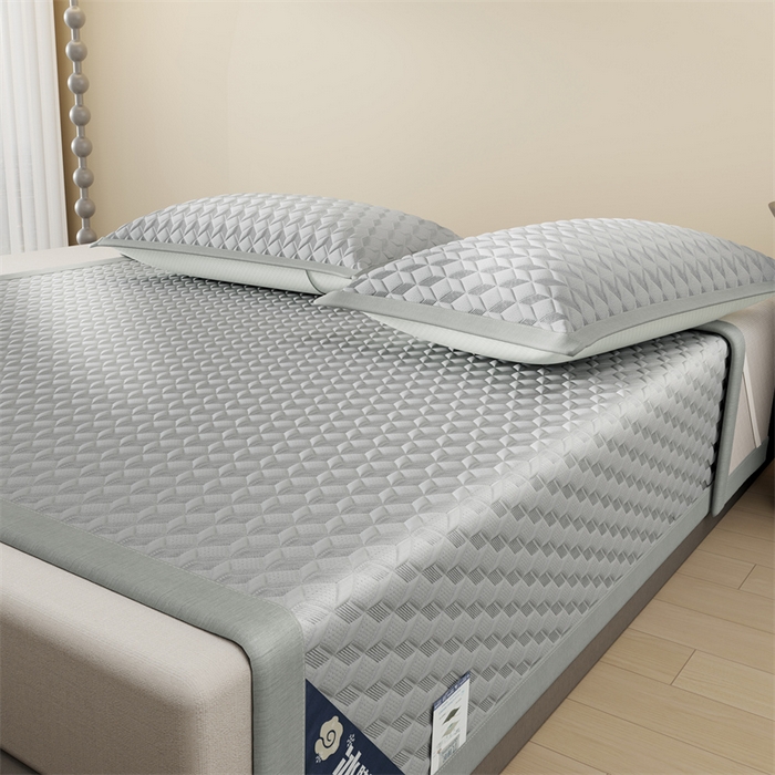 91家纺网 家纺一手货源 找家纺 伊被源 2024新款冰豆豆凉感PE软凉席--映象 映象-灰