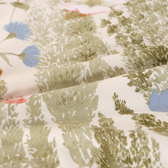 91家纺网 家纺一手货源 找家纺 富之航家纺 2024新款拼角宽边水洗天丝夏被四件套 炫彩