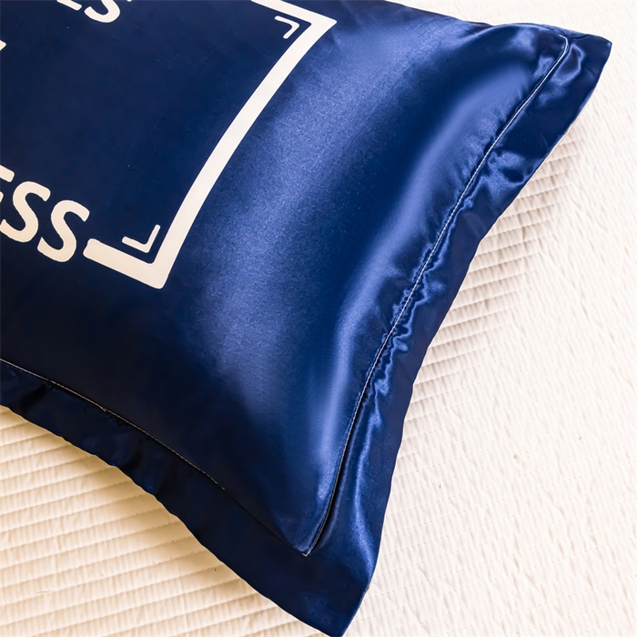 91家纺网 家纺一手货源 找家纺 梦舒羽2025新款可水洗冰丝双人枕套凉爽枕头套枕芯套 开心一刻