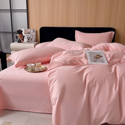 91家纺网 家纺一手货源 找家纺 （总）兜兜 2024新款全棉13376纯色四件套可定制定做