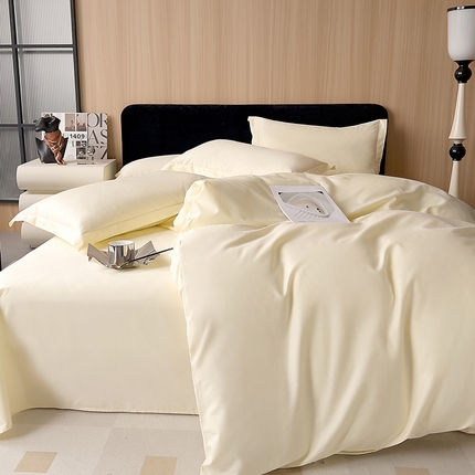 91家纺网 家纺一手货源 找家纺 （总）兜兜 2024新款全棉13376纯色四件套可定制定做