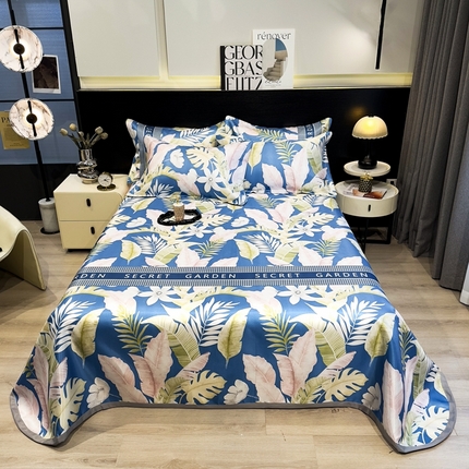 91家纺网 家纺一手货源 找家纺 （总）席佬大 2025新款水洗冰丝凉席床单款