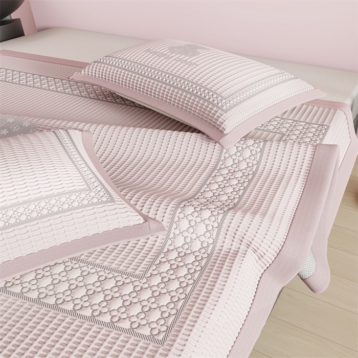 91家纺网 家纺一手货源 找家纺 （总）伊被源 2024新款冰豆豆凉感PE软凉席--南极熊