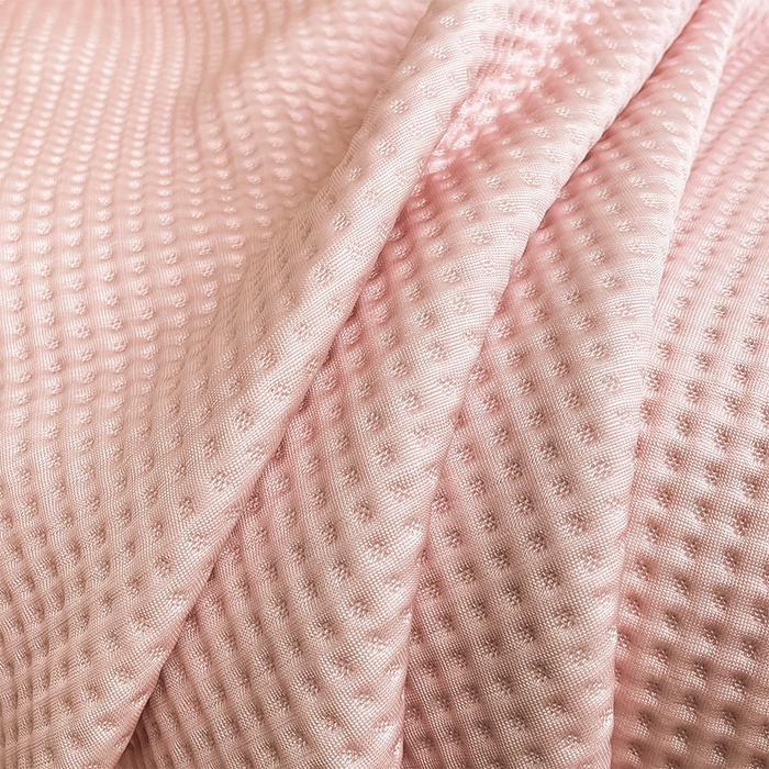 91家纺网 家纺一手货源 找家纺 伊被源 2024新款A类华夫格凉感丝盖毯点点夏被 元气粉