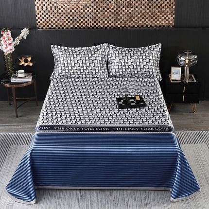 91家纺网 家纺一手货源 找家纺 （总）席佬大 2025新款水洗冰丝凉席床单款