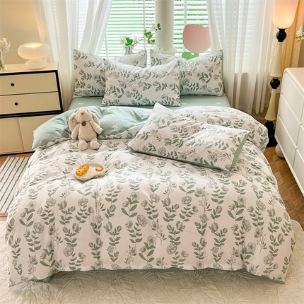 91家纺网 家纺一手货源 找家纺 多品家纺 2024年直播爆款12868全棉四件套 叶雨风