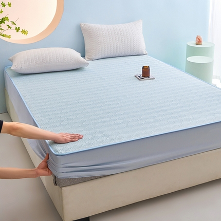 91家纺网 家纺一手货源 找家纺 天一阁 2024新款莱赛尔天丝夹棉床笠（可搭配店铺所有莱赛尔天丝四件套） 紫色