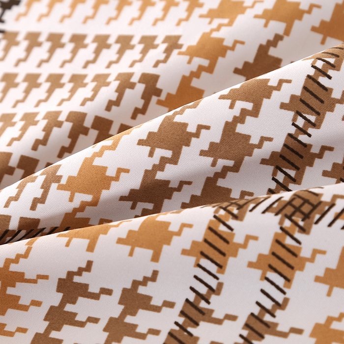 91家纺网 家纺一手货源 找家纺 富之航家纺 2024新款拼角宽边水洗天丝夏被四件套 约克-可可棕