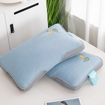 91家纺网 家纺一手货源 找家纺 （总）织布人 2024新款夏季立体亲肤凉感豆豆枕COCO橙茉莉花枕荞麦枕