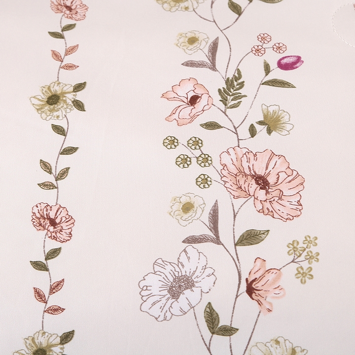 91家纺网 家纺一手货源 找家纺 富之航家纺 2024新款拼角宽边水洗天丝夏被四件套 园艺红