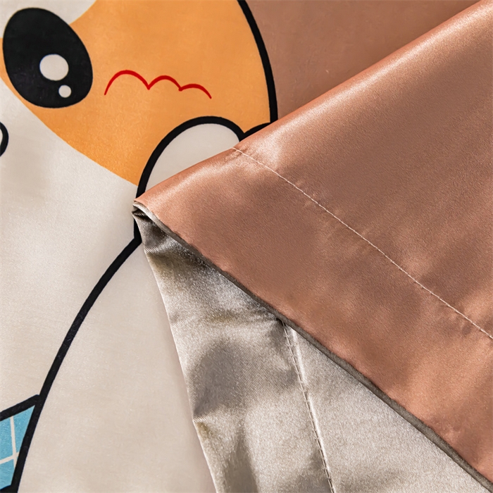 91家纺网 家纺一手货源 找家纺 梦舒羽2025新款可水洗冰丝双人枕套凉爽枕头套枕芯套 可爱汪