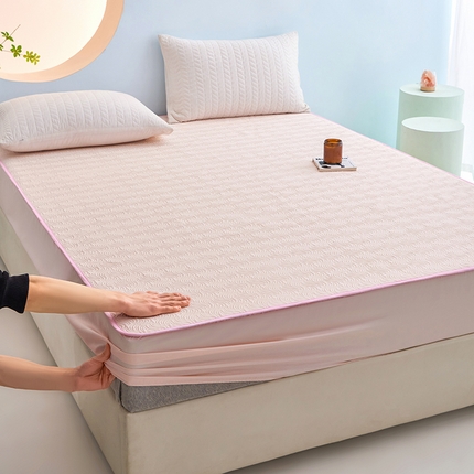 91家纺网 家纺一手货源 找家纺 天一阁 2024新款莱赛尔天丝夹棉床笠（可搭配店铺所有莱赛尔天丝四件套） 紫色