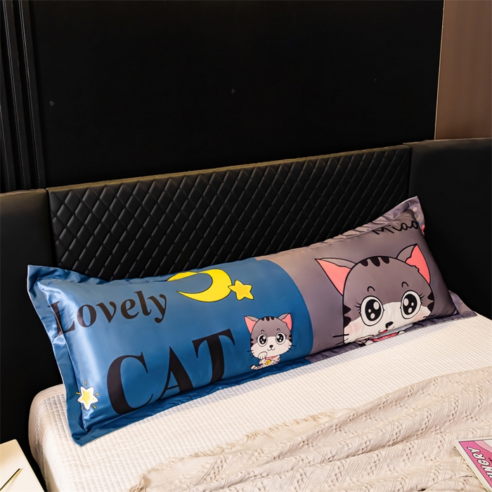 91家纺网 家纺一手货源 找家纺 （总）梦舒羽2025新款可水洗冰丝双人枕套凉爽枕头套枕芯套