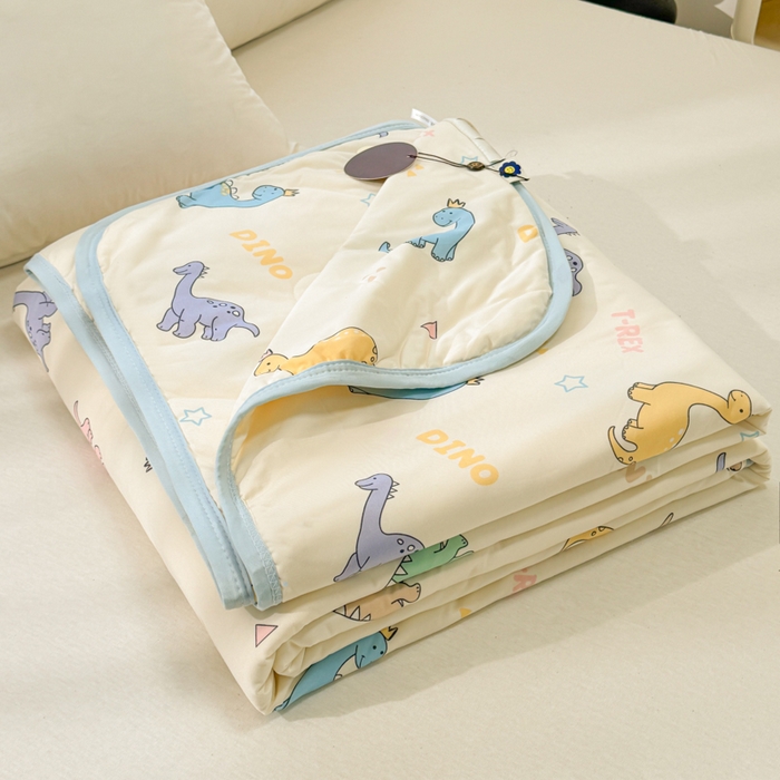 91家纺网 家纺一手货源 找家纺 葡萄家 2024新款A类母婴级大豆纤维牛奶丝针织棉夏凉被 马卡龙