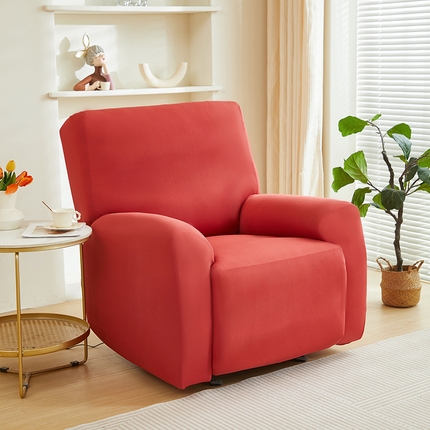 飞翔家纺 2024新款纯色牛奶色芝华士沙发套 橘色