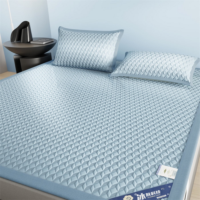 91家纺网 家纺一手货源 找家纺 伊被源 2024新款冰豆豆凉感PE软凉席--映象 映象-兰