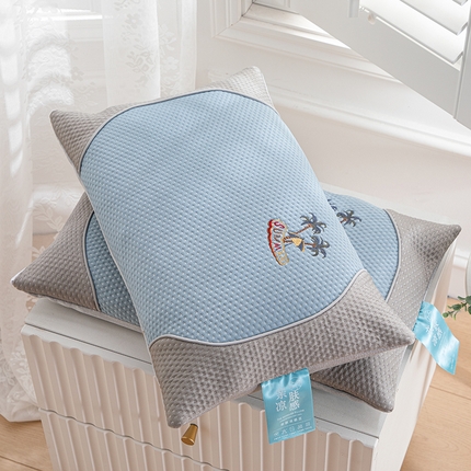 91家纺网 家纺一手货源 找家纺 （总）织布人 2024新款荞麦枕夏季凉感豆豆荞麦枕茶香枕颈椎枕透气午睡枕头枕芯