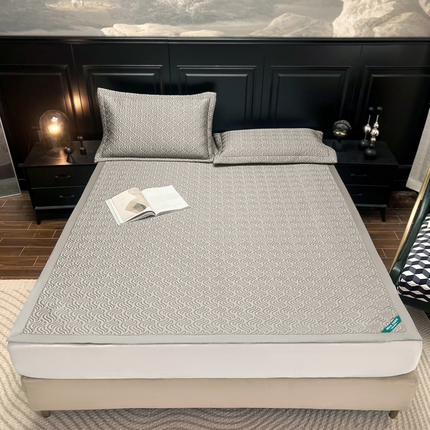 91家纺网 家纺一手货源 找家纺 桂雅居 2024新款天丝棉抗氧化乳胶软席（大客户微信私聊） 雅灰