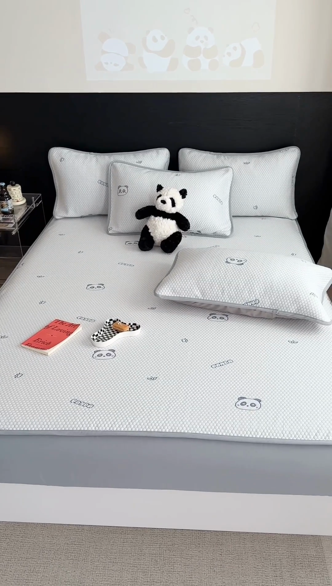 91家纺网 家纺一手货源 找家纺 （总）2024 新款A类立体提花冰豆豆凉感抗菌凉席床笠款